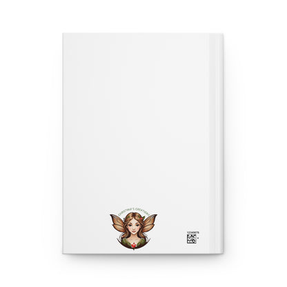 Hardcover Journal - Autumn Fairies and Crimson Leaves Design