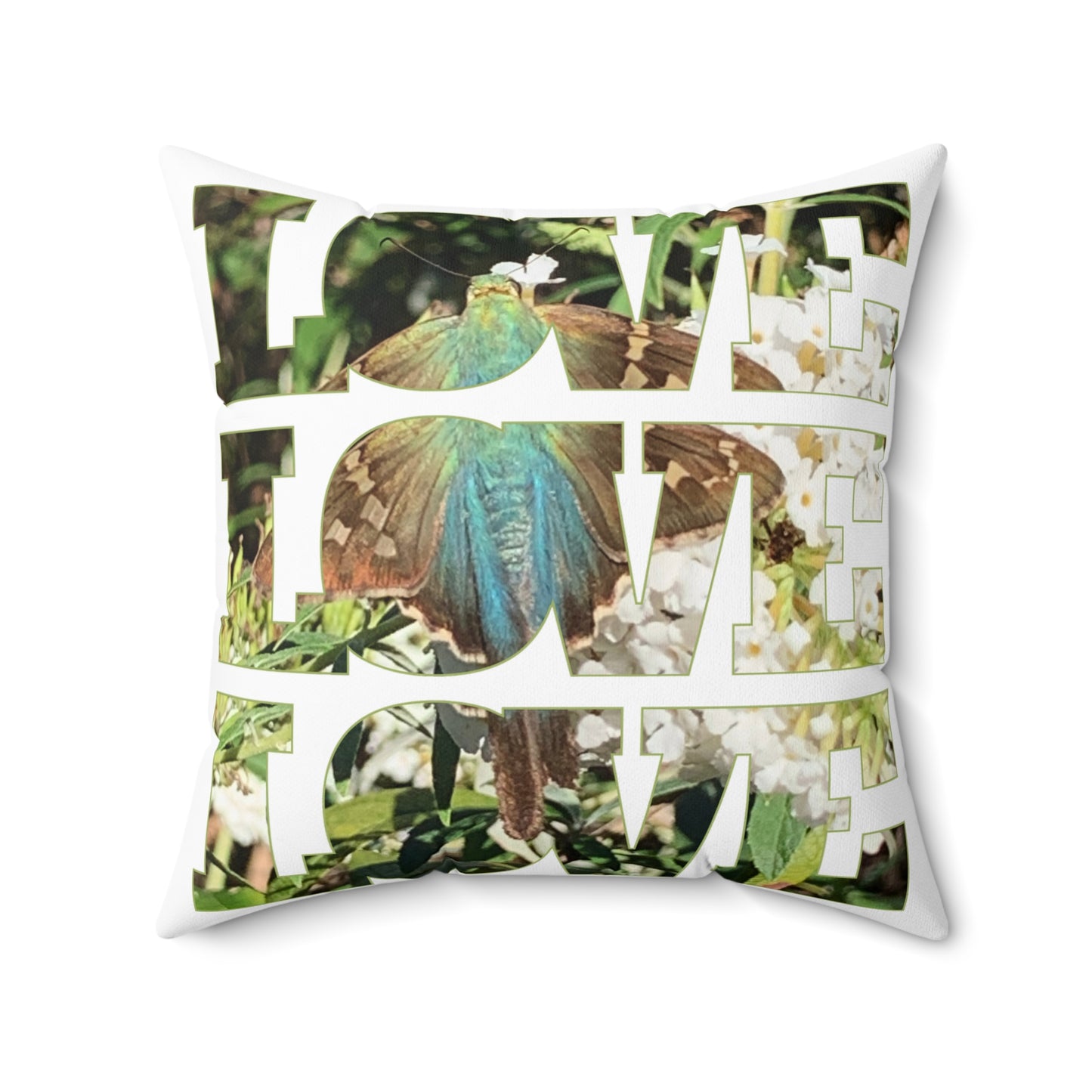 Butterfly Love Square Pillow
