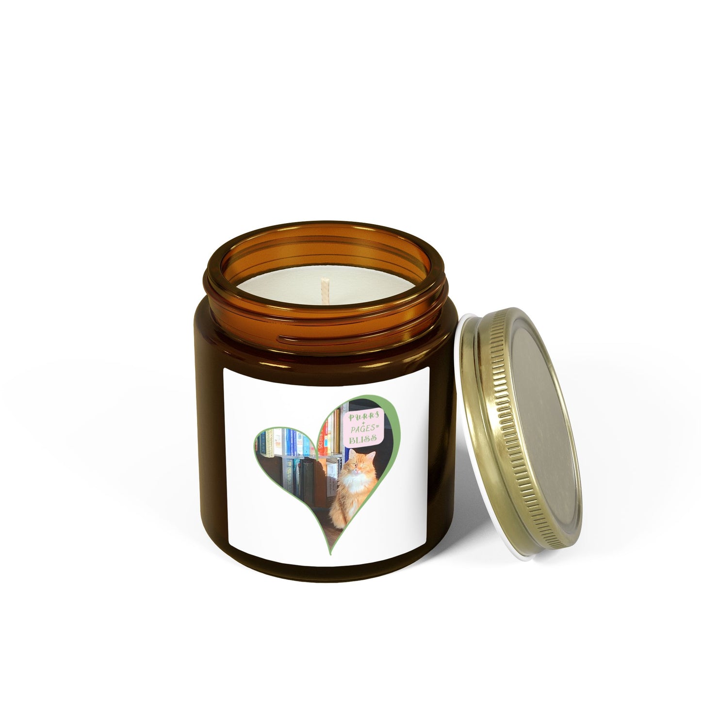 Purrs & Pages Unscented Candle