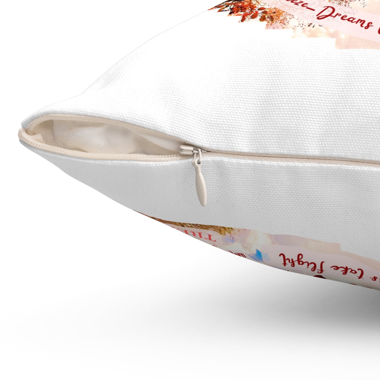 Square Pillow- Autumn Fairies and Leaves Design