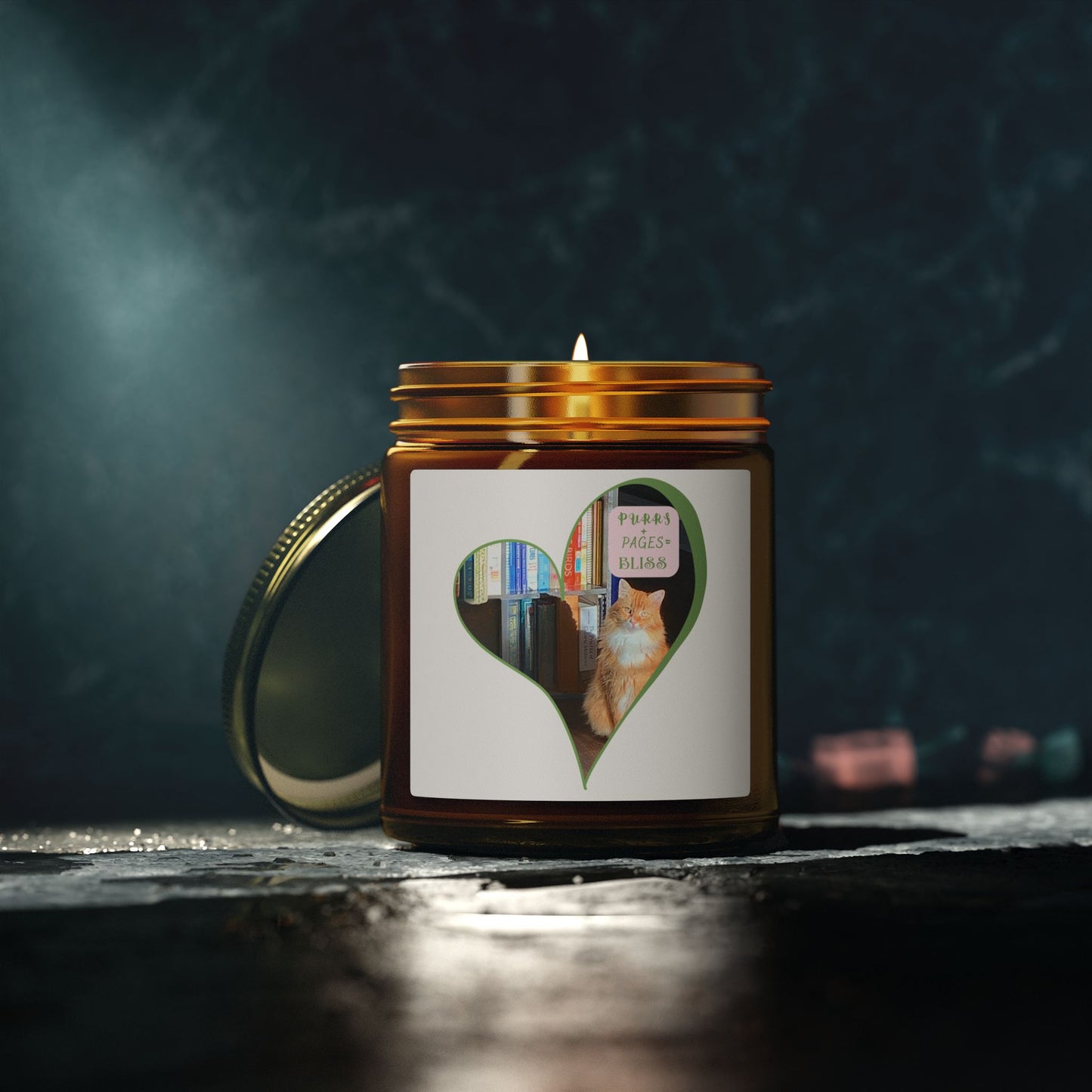 Purrs & Pages Unscented Candle