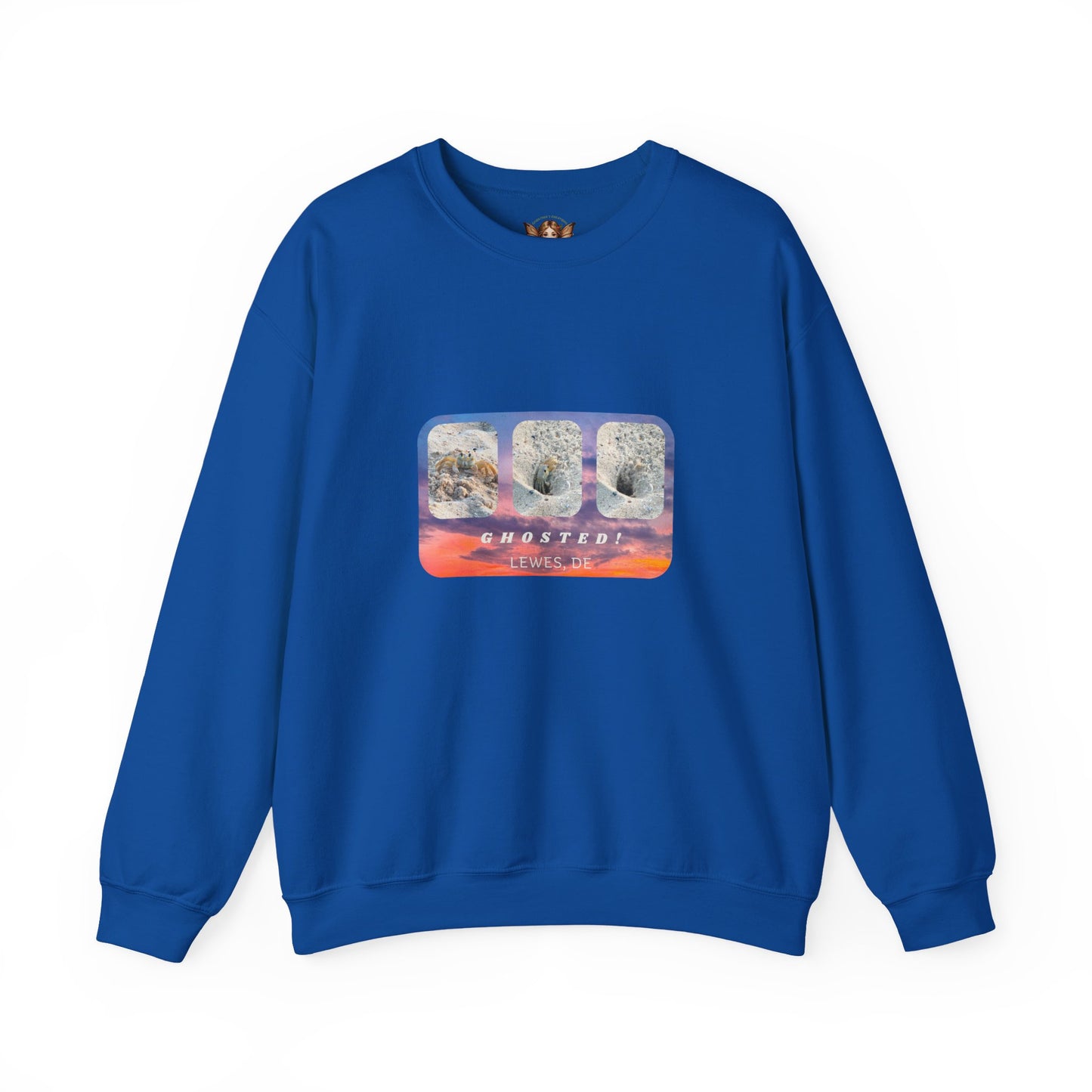 "Ghosted" Crewneck Sweatshirt - Beachy and Fun Design