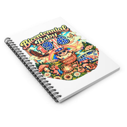 Spiral Notebook - Bicentennial Birthday Design