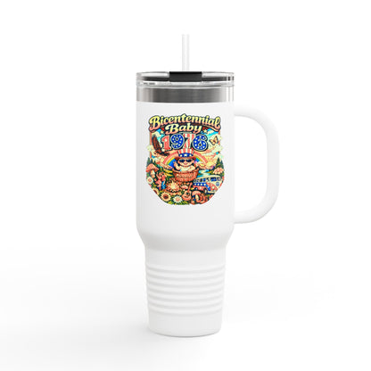 Insulated Travel Mug- Bicentennial Birthday Design