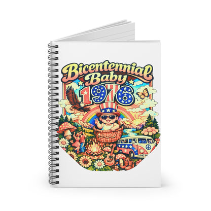 Spiral Notebook - Bicentennial Birthday Design