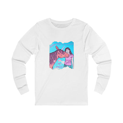 Whimsical Unicorn Kisses Long Sleeve Tee