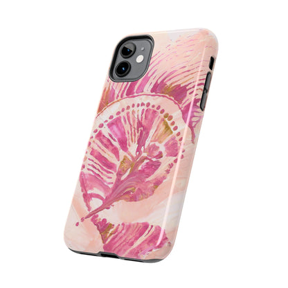 Pastel Colored Seashell Original Art - Cell Phone Case