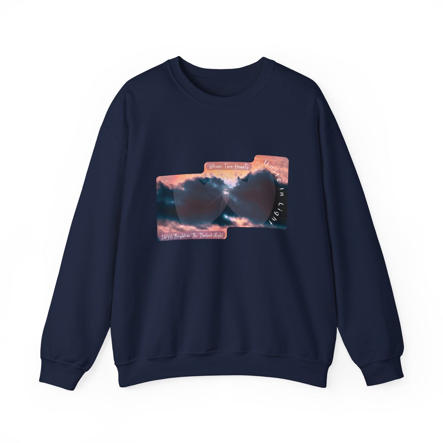 Unisex Crewneck Sweatshirt- Inspirational Stormy Sky And Sun Design