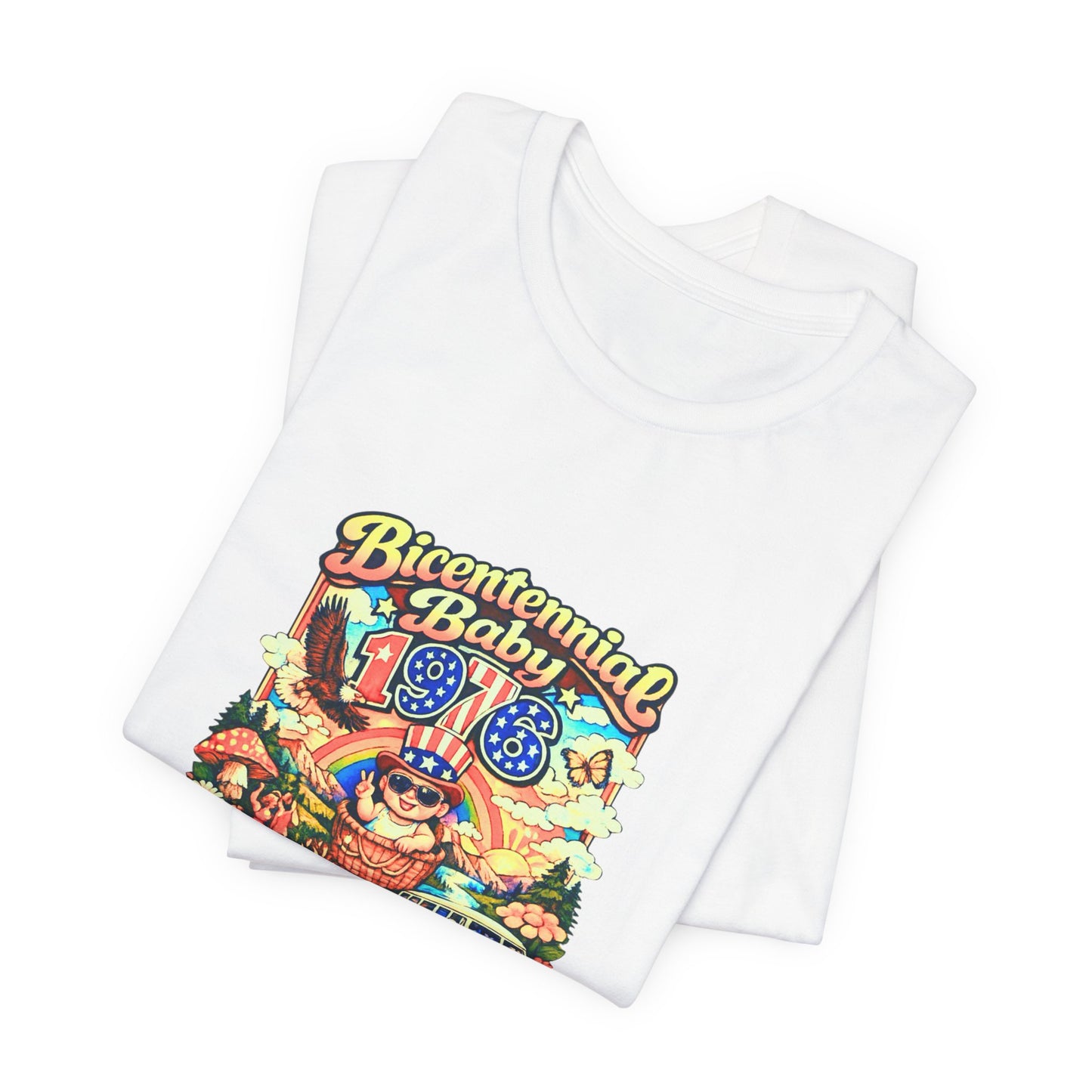 Unisex Jersey Short Sleeve Tee- Bicentennial Birthday Design