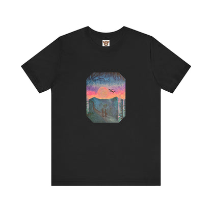 Enchanting Couple On Moonlit Path -Tee Shirt
