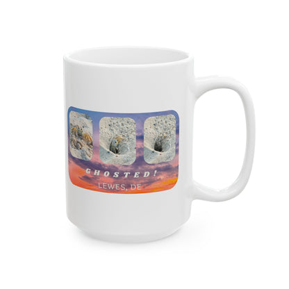 Cheeky "Ghosted" Ceramic Mug With Beach Scene