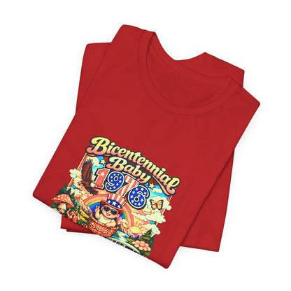 Unisex Jersey Short Sleeve Tee- Bicentennial Birthday Design