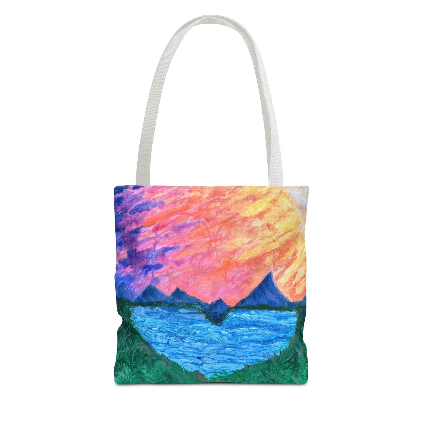 Sunrise Over Mountains Tote Bag