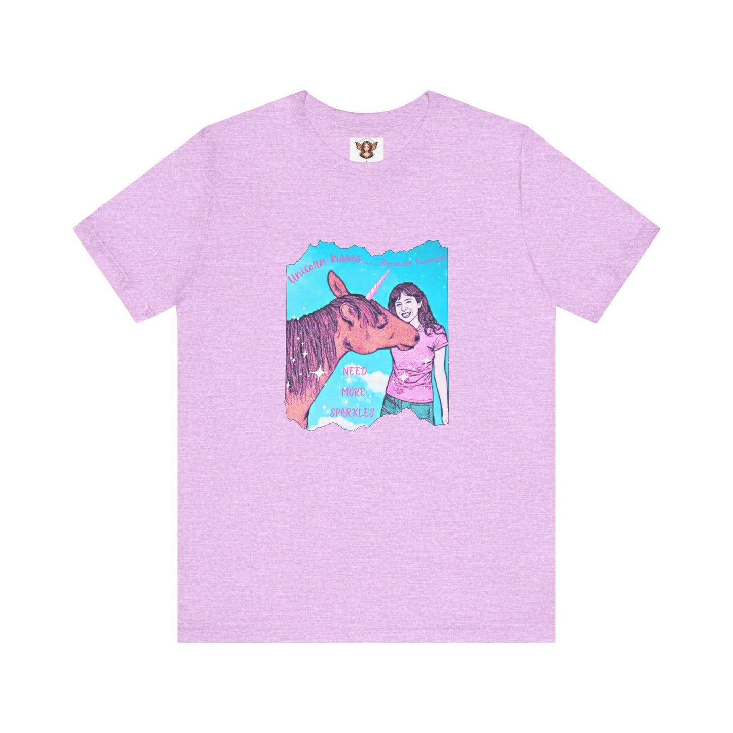 Whimsical Unicorn Kisses Tee Shirt