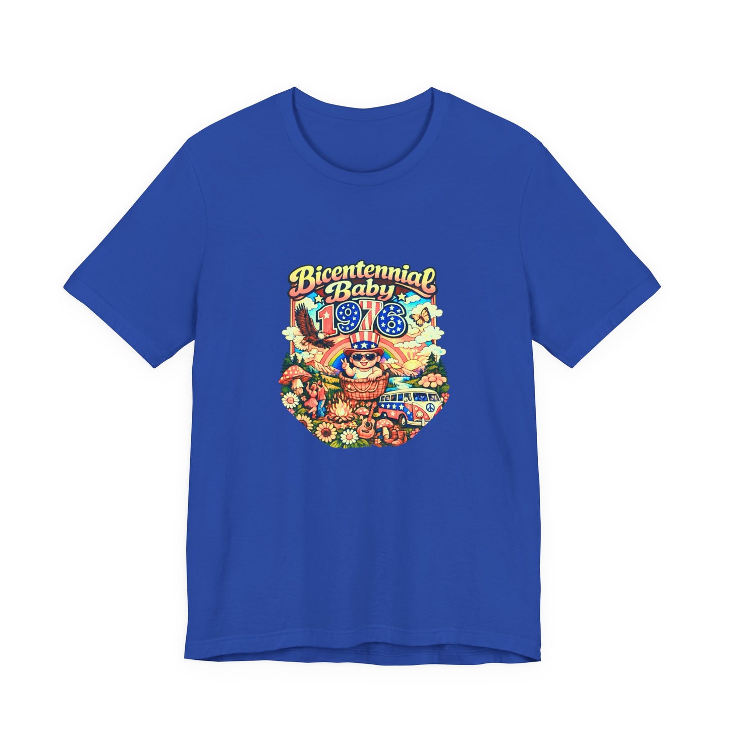 Unisex Jersey Short Sleeve Tee- Bicentennial Birthday Design