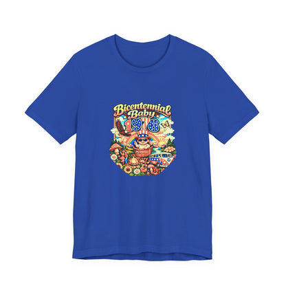 Unisex Jersey Short Sleeve Tee- Bicentennial Birthday Design