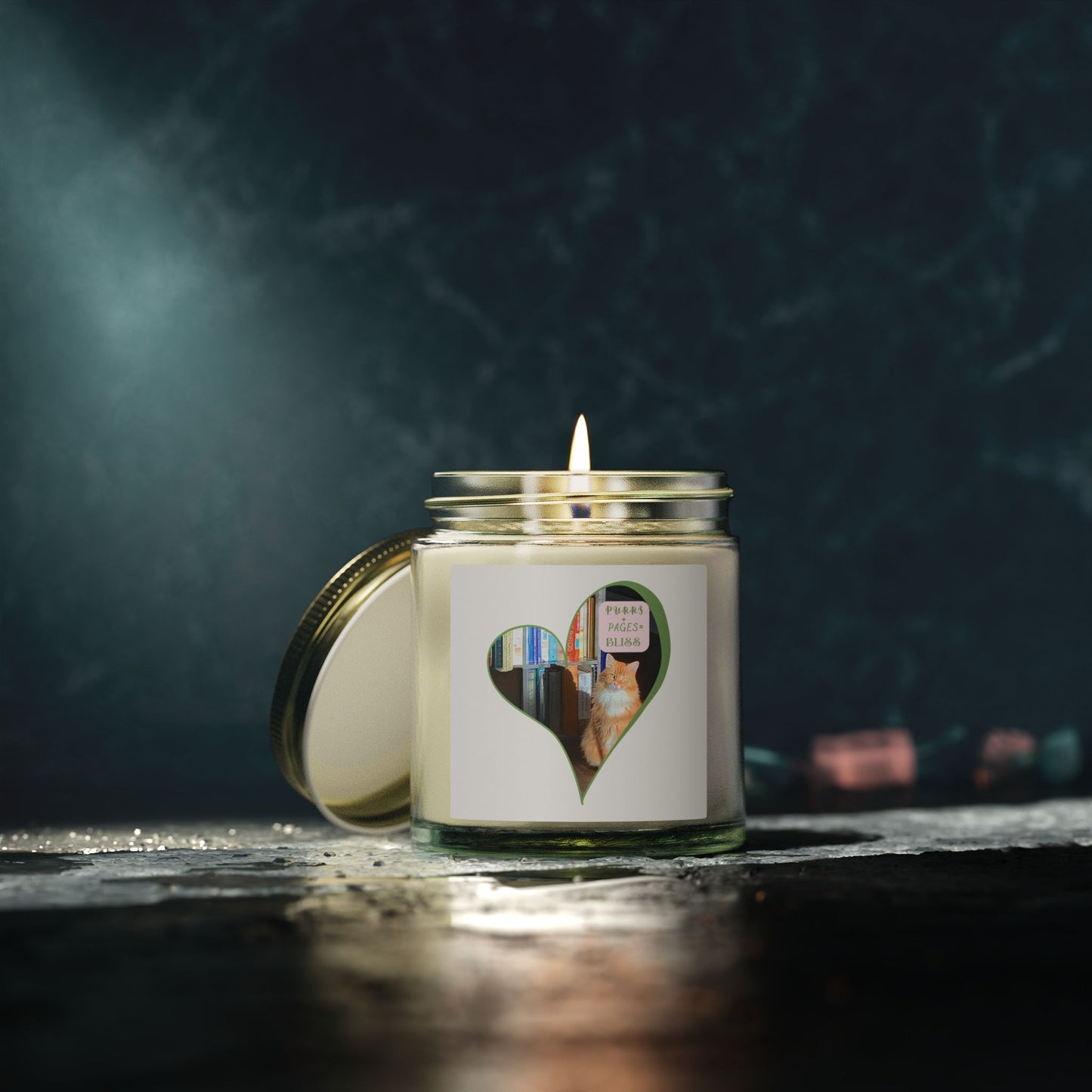 Purrs & Pages Unscented Candle
