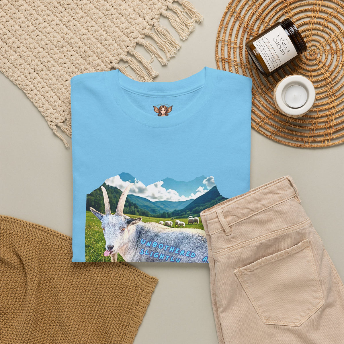 Cute Funny Goat Graphic T-Shirt