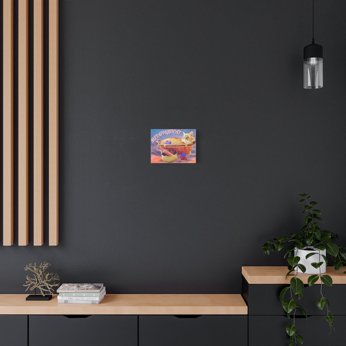 Canvas Wall Art- Metaphysical and Whimsical Design For Cat Lovers