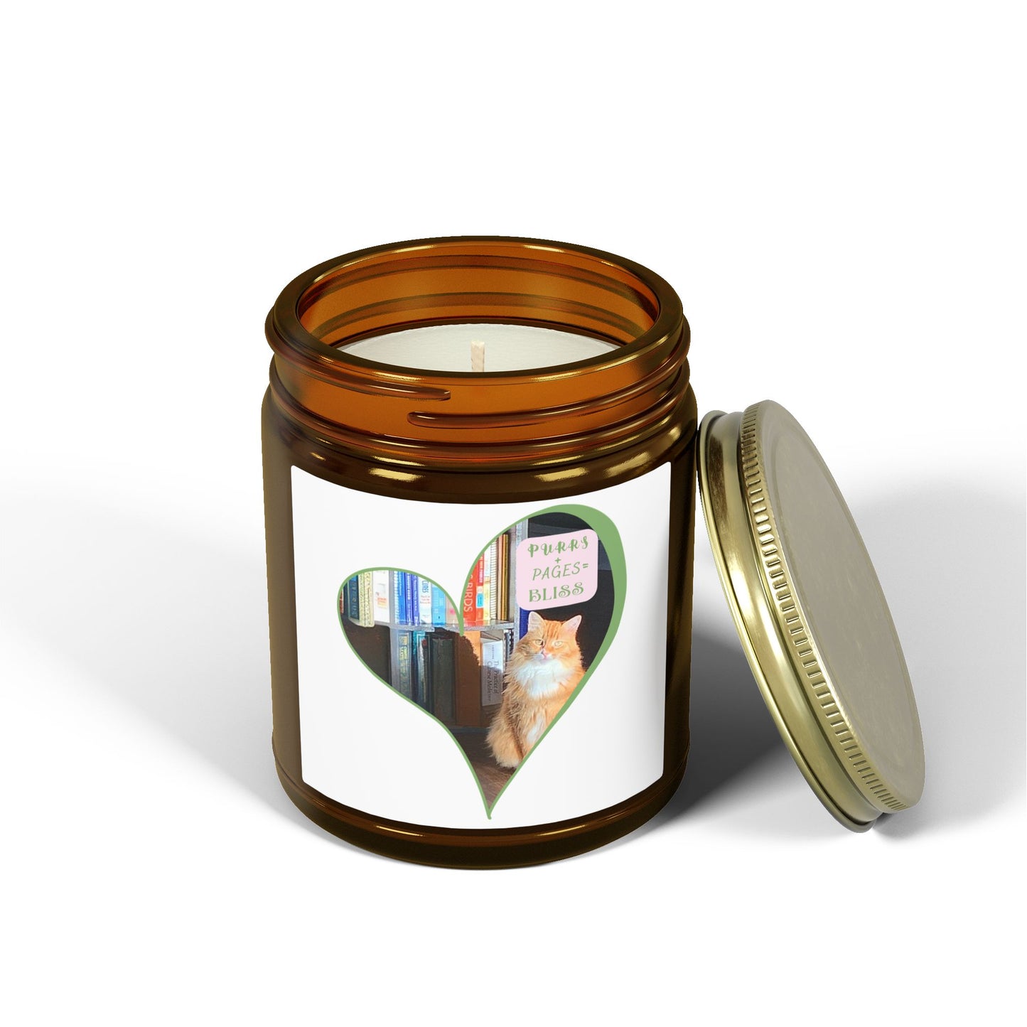 Purrs & Pages Unscented Candle