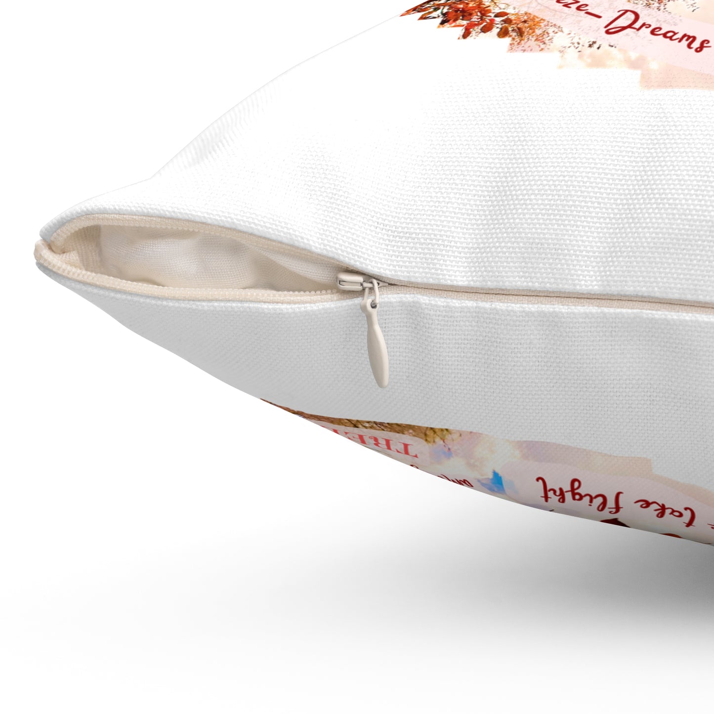 Square Pillow- Autumn Fairies and Leaves Design