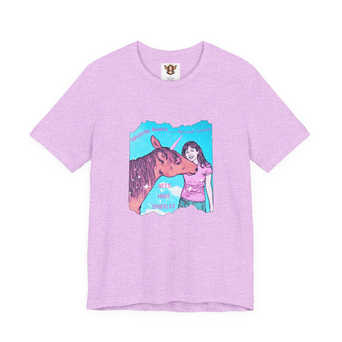 Whimsical Unicorn Kisses Tee Shirt