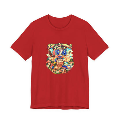 Unisex Jersey Short Sleeve Tee- Bicentennial Birthday Design