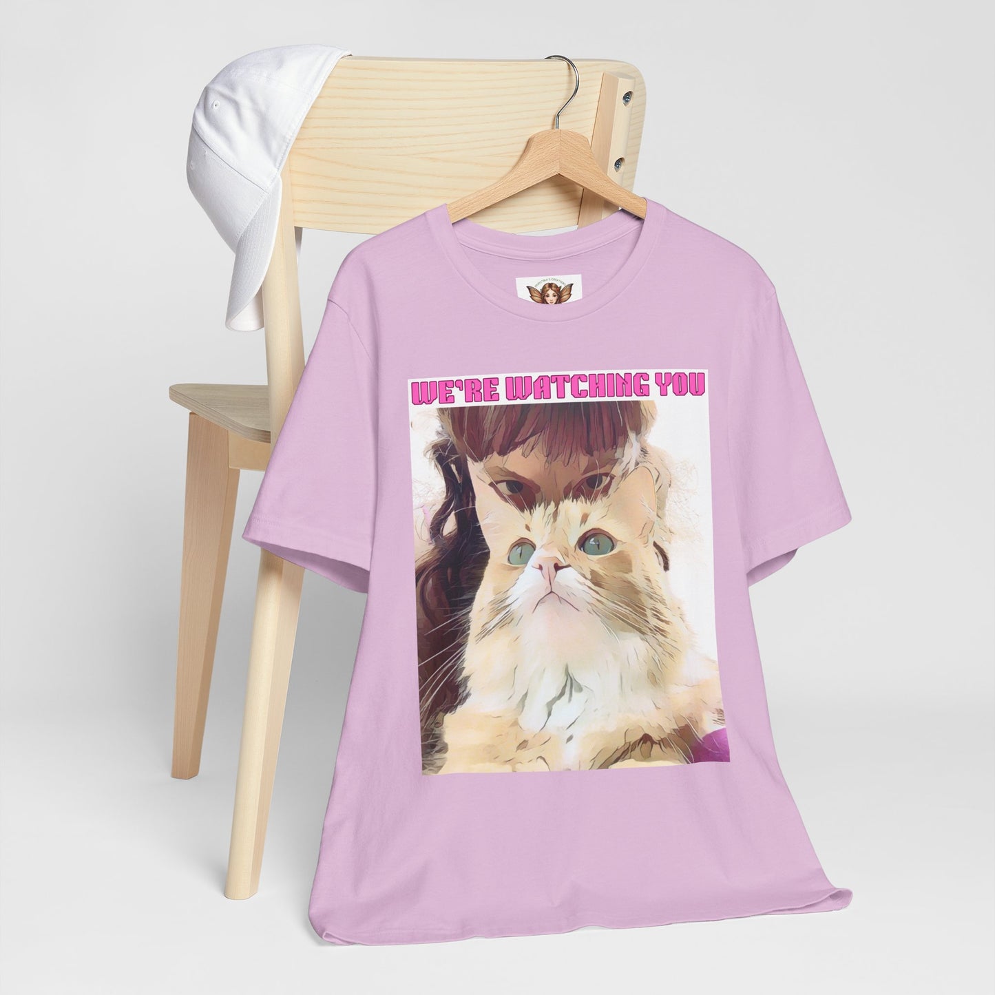 Cat T-Shirt - 'We're Watching You' Funny Quote Unisex Tee