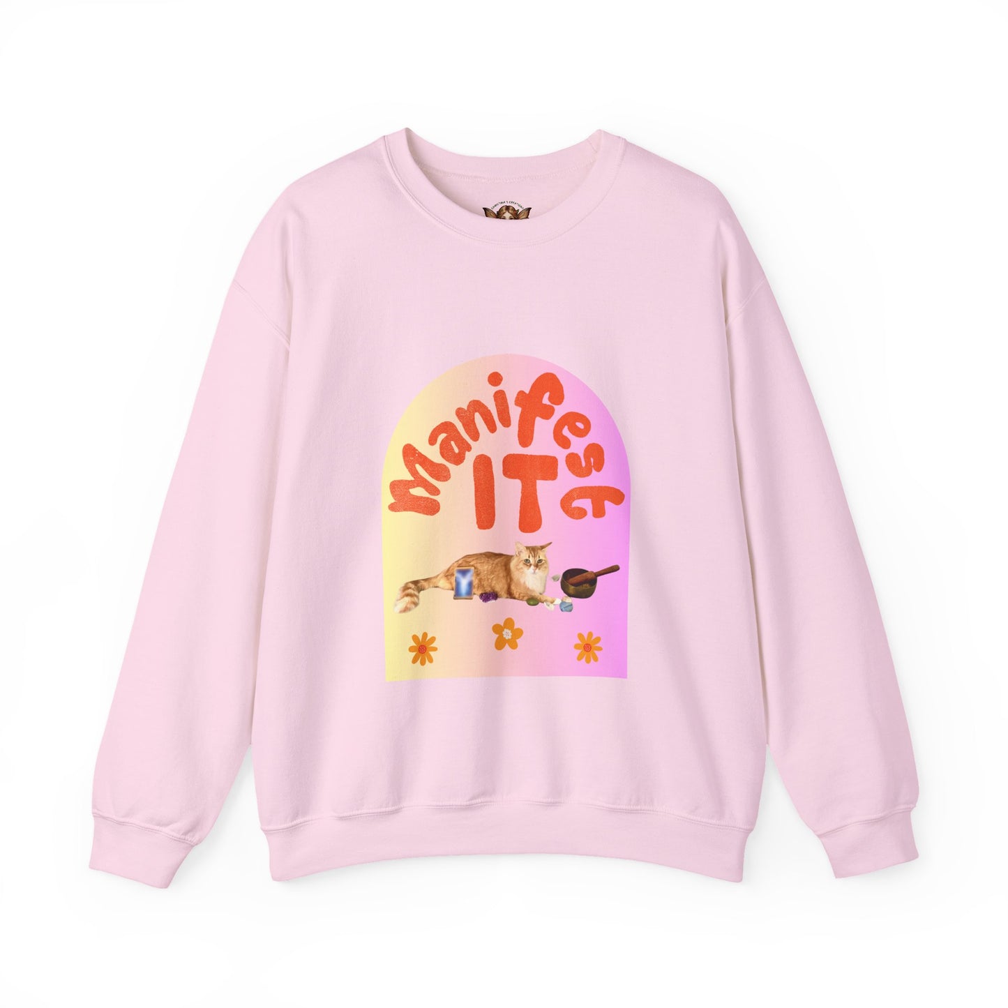 Unisex Heavy Blend™ Crewneck Sweatshirt- Metaphysical Cat Lover