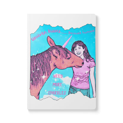 Whimsical Unicorn Kisses-Softcover Journal