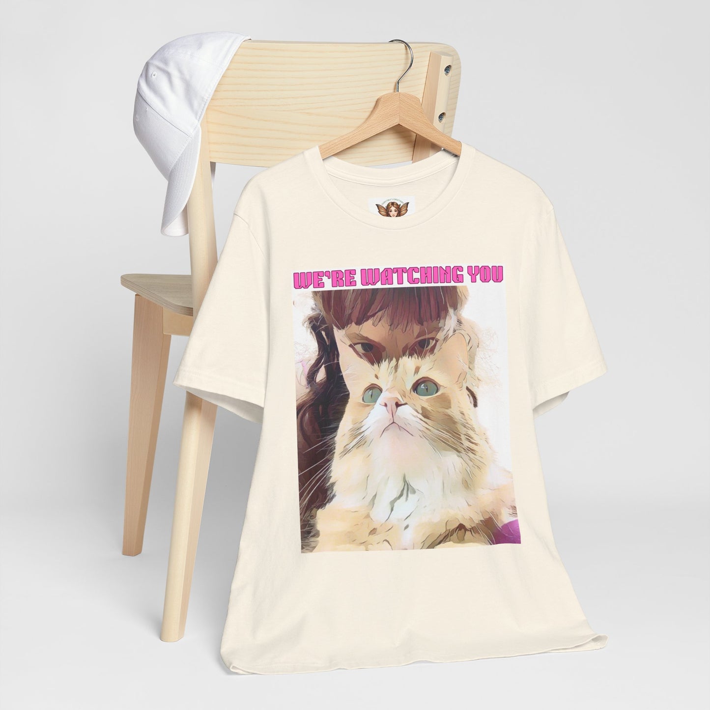 Cat T-Shirt - 'We're Watching You' Funny Quote Unisex Tee