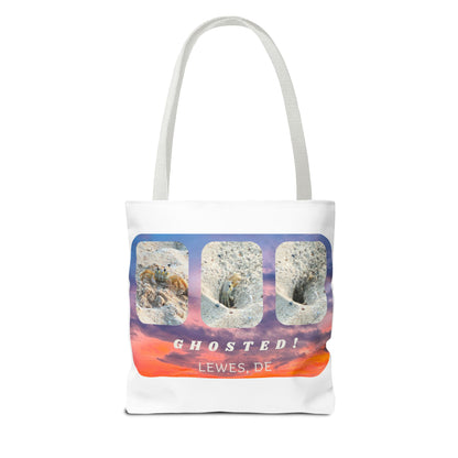Tote Bag - Ghost Crab on Sunrise Beach Background