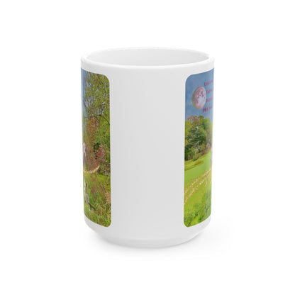 Ceramic Mug-Whimsical Unicorn and Fairy Autumn Vibe Nature Scene