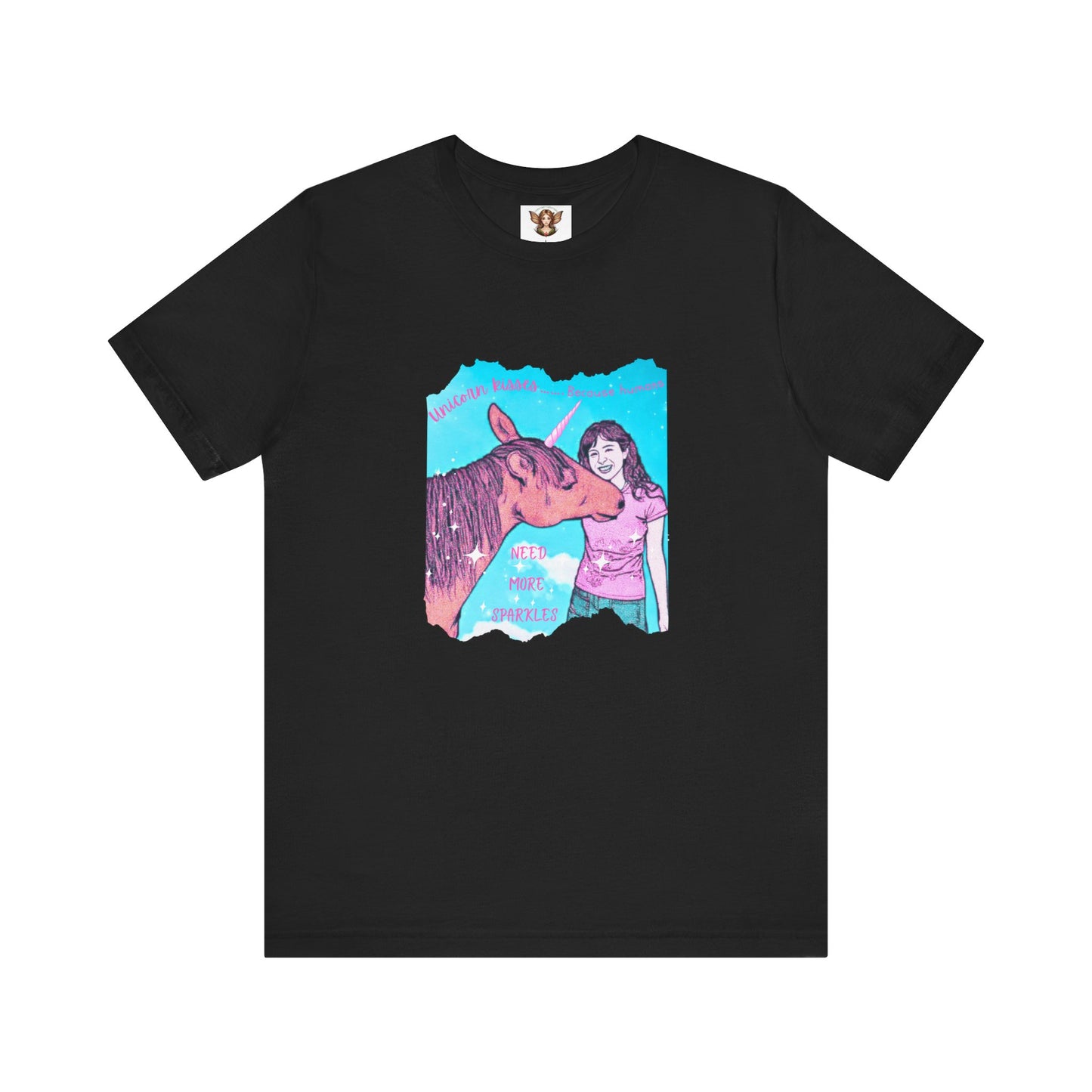 Whimsical Unicorn Kisses Tee Shirt