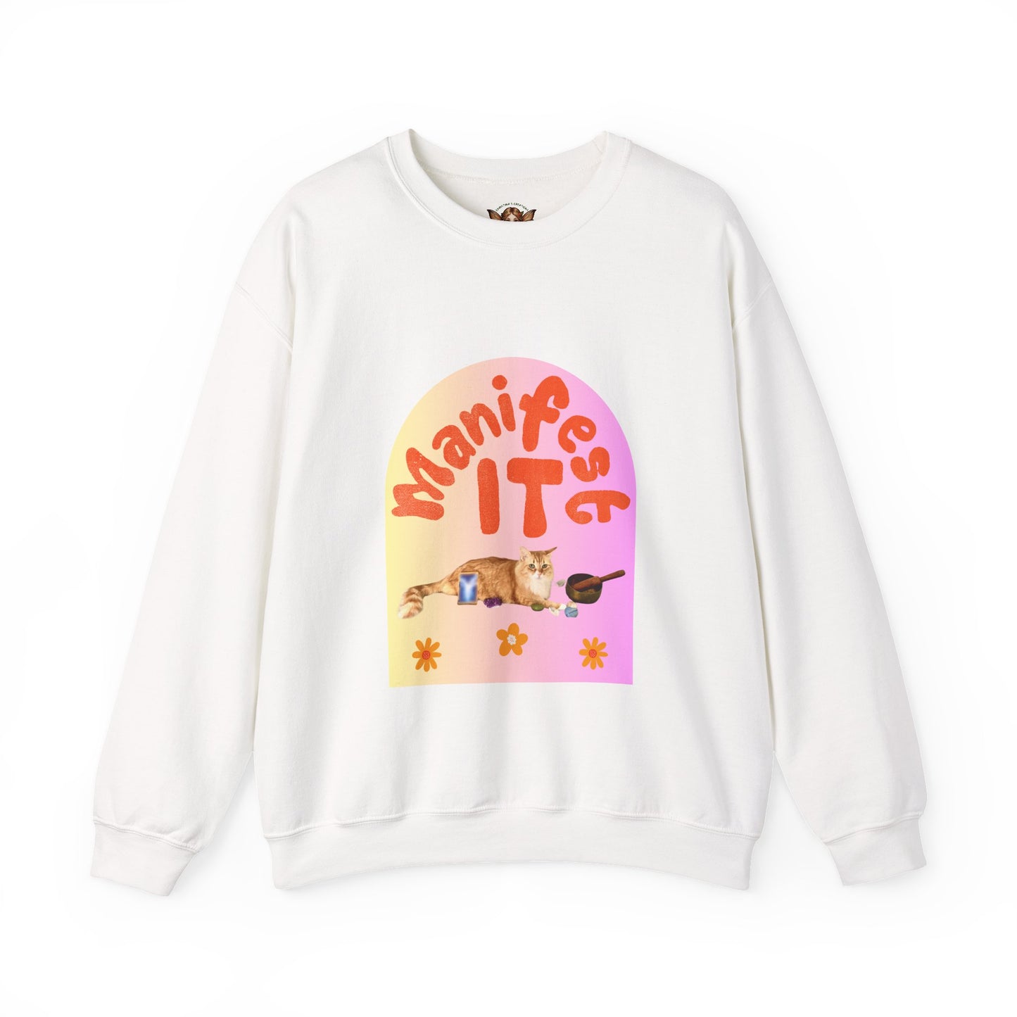 Unisex Heavy Blend™ Crewneck Sweatshirt- Metaphysical Cat Lover