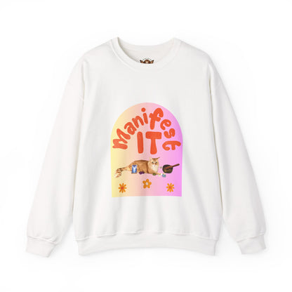Unisex Heavy Blend™ Crewneck Sweatshirt- Metaphysical Cat Lover