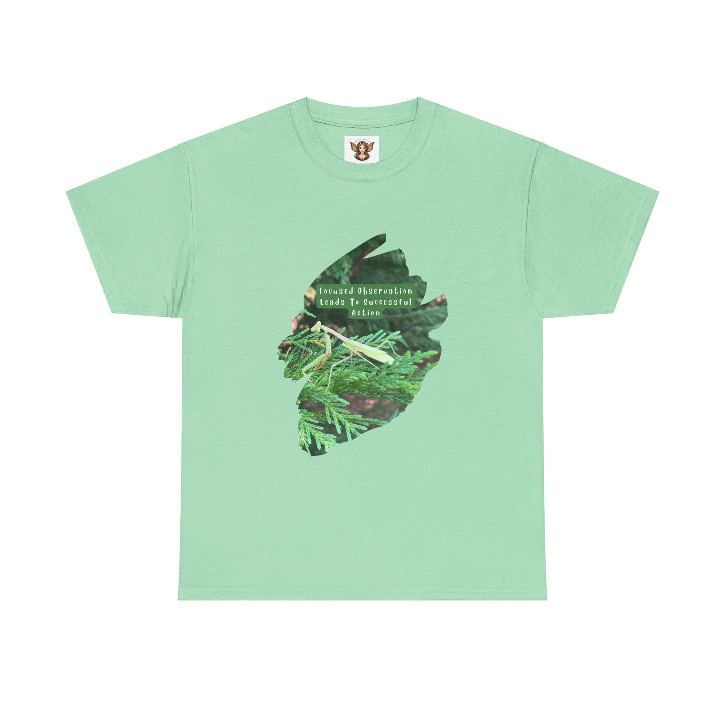 Motivational Mantis Quote About Success-Unisex Heavy Cotton Tee