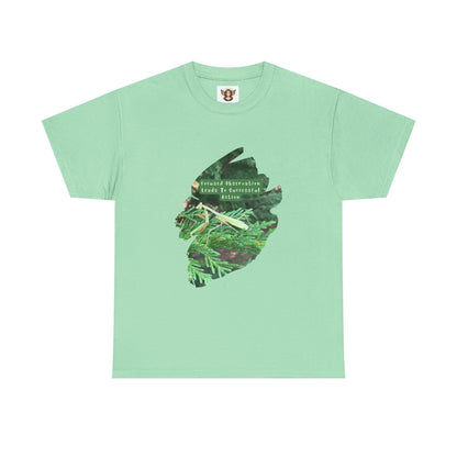 Motivational Mantis Quote About Success-Unisex Heavy Cotton Tee