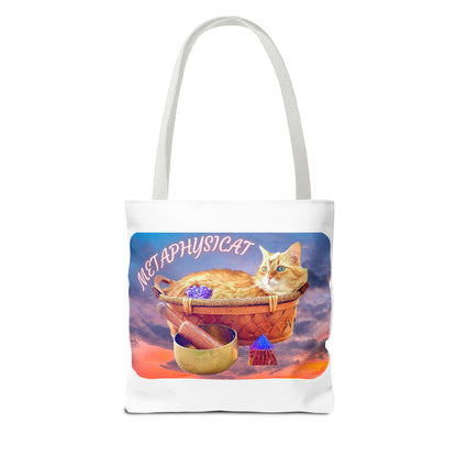 Mystical Tote Bag with Love for Cats Design