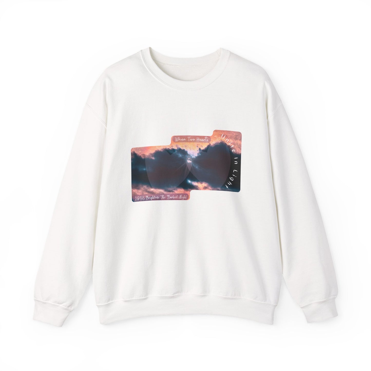 Unisex Crewneck Sweatshirt- Inspirational Stormy Sky And Sun Design
