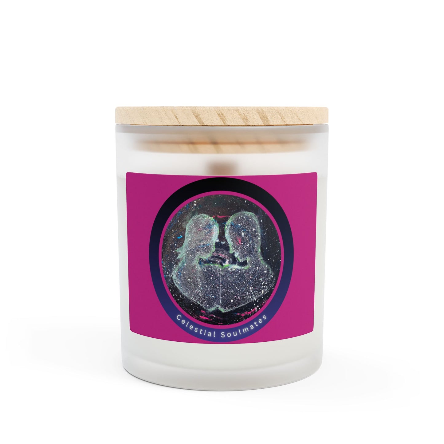 Celestial Soulmates - Frosted Glass Candle, 11oz