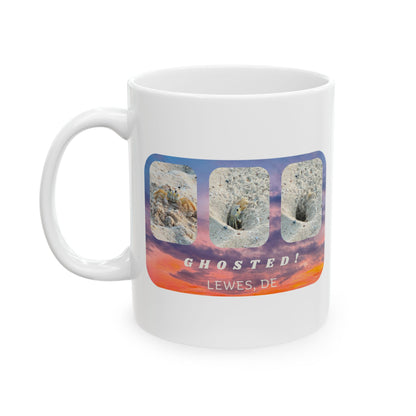 Cheeky "Ghosted" Ceramic Mug With Beach Scene