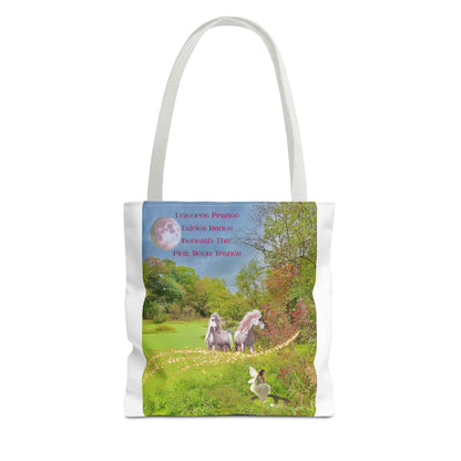Tote Bag - Whimsical Unicorns And Fairy Autumn Nature Scene