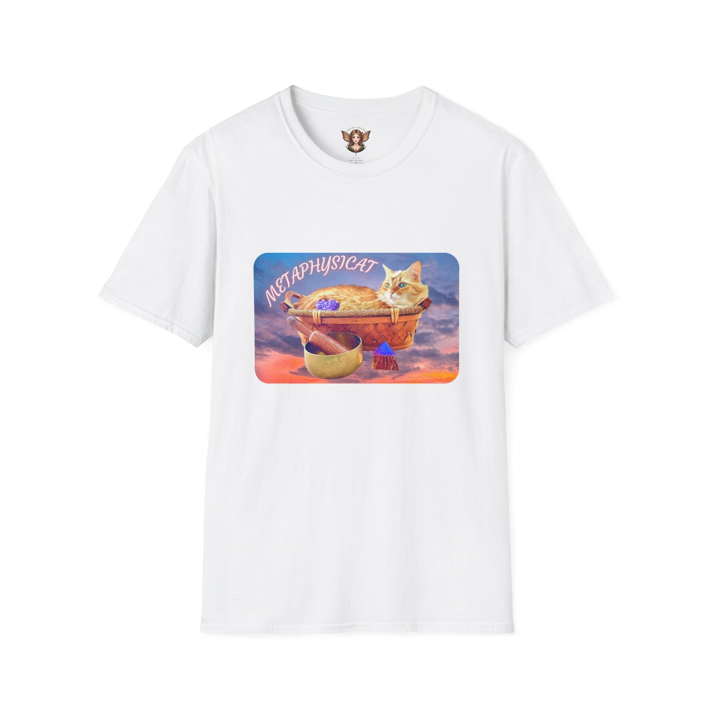 Softstyle T-Shirt - Metaphysical and Whimsical Design For Cat Lovers