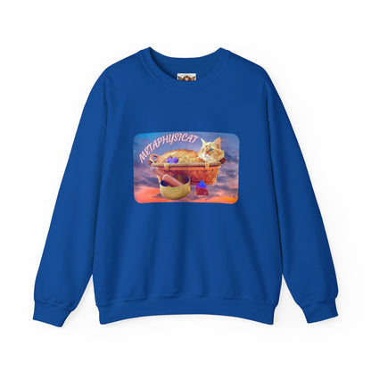 Crewneck Sweatshirt- Metaphysical and Whimsical Design For Cat Lovers