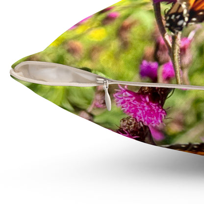 Pillow- Monarch Butterfly Symbolizing Transformation
