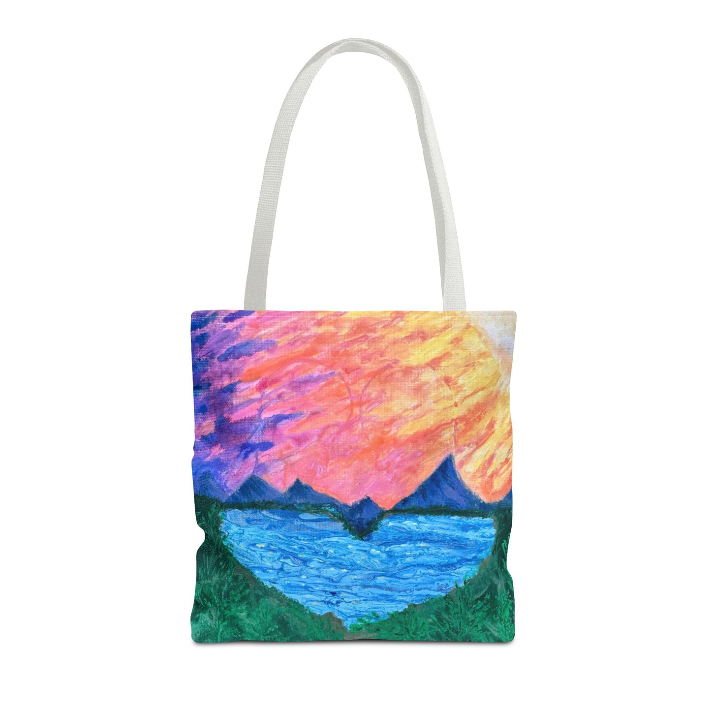 Sunrise Over Mountains Tote Bag