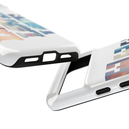 Phone Case - Beachy and Romantic Hearts Design for Those Who Love Love