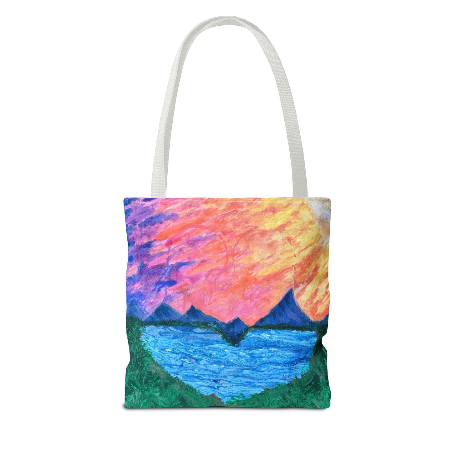 Sunrise Over Mountains Tote Bag