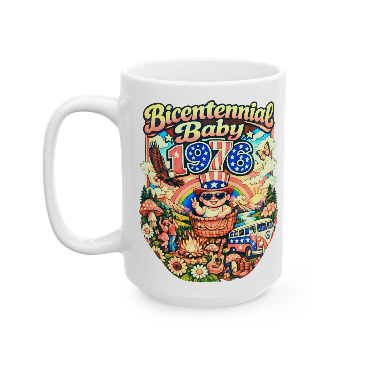 Ceramic Mug- Bicentennial Birthday Design